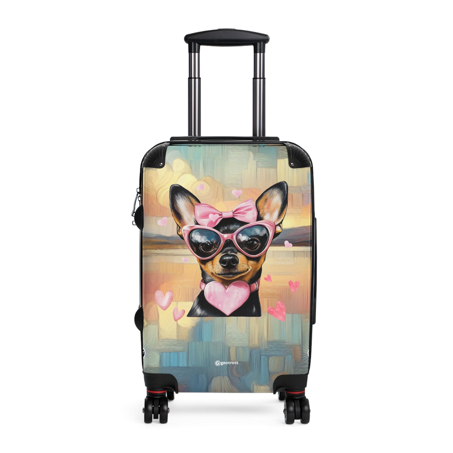 Sweetheart Chihuahua Bliss Luggage Bag Rolling Suitcase Spinner