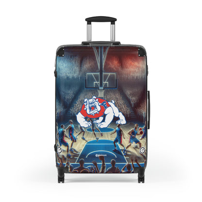 California State University Fresno Bulldogs Football Team Luggage Bag Rolling Suitcase Spinner