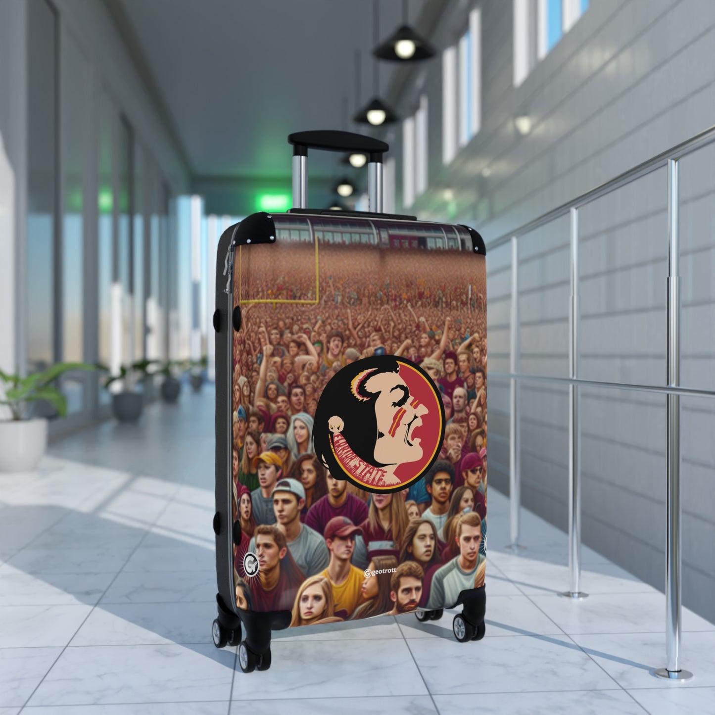 Florida State Seminoles Team COLLEGE Team Luggage Bag Rolling Suitcase Travel Accessories