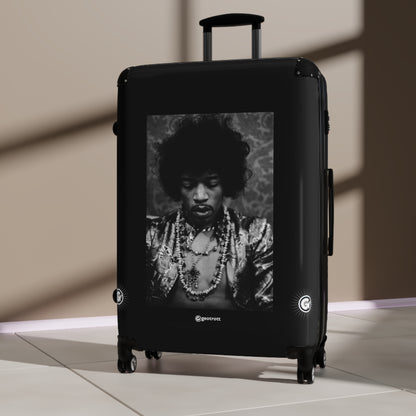 Jimi Hendrix Ax Photos Luggage Bag Rolling Suitcase Spinner