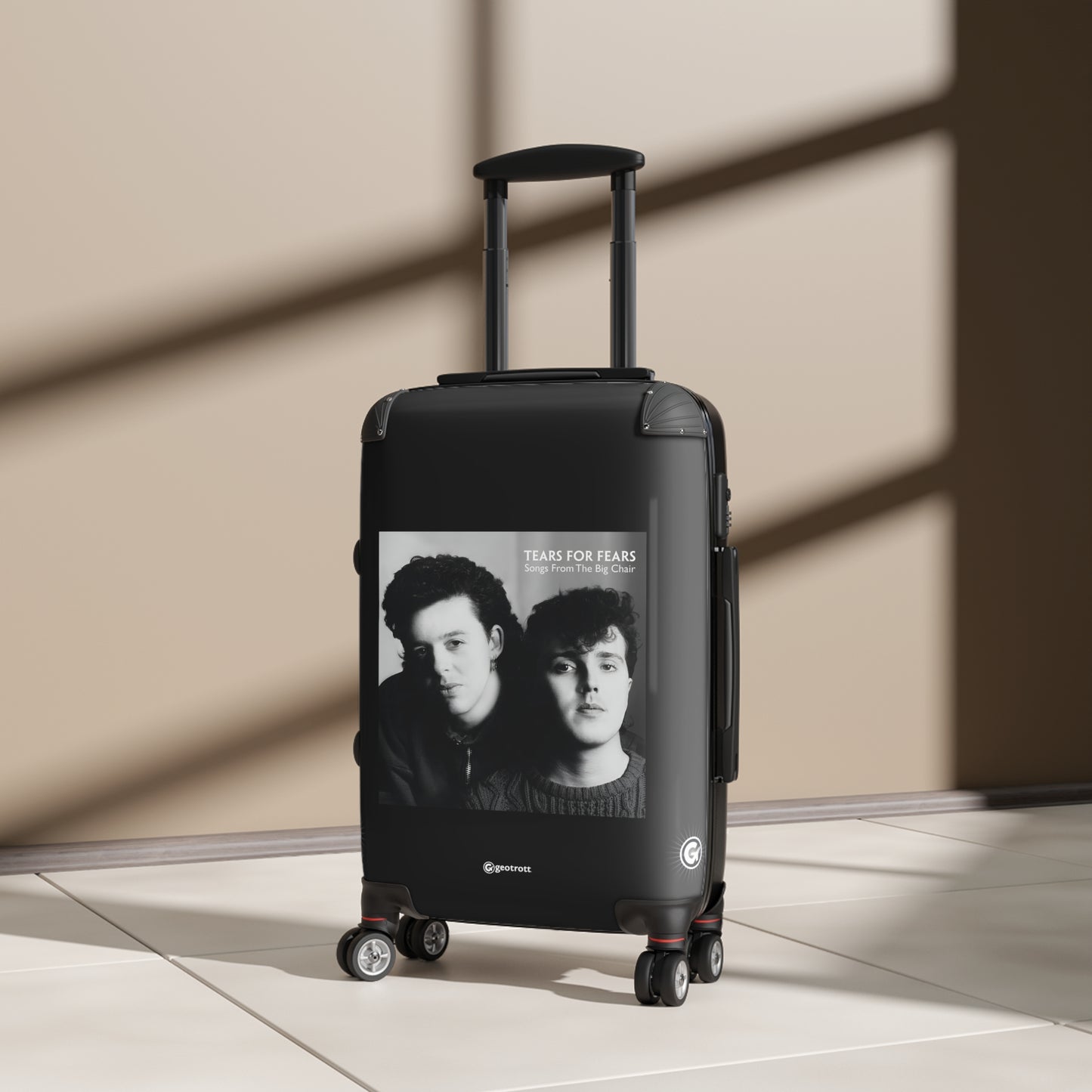 Tears from Fears Songs From the Big Chair Eighties Music Album Luggage Bag Rolling Suitcase Spinner