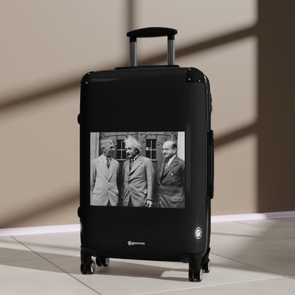 Einstein with colleagues Eisenhart and Mayer 20TH CENTURY Photos Luggage Bag Rolling Suitcase Spinner