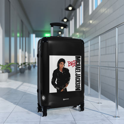 Michael Jackson Bad Eighties Music Album Luggage Bag Rolling Suitcase Spinner