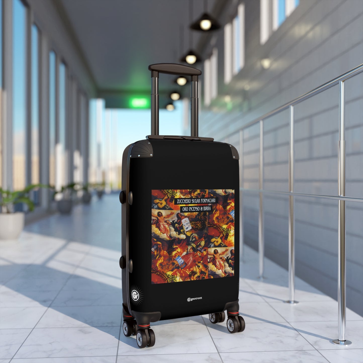 Zucchero Sugar Fornaciari Oro Incenso & Birra Eighties Music Album Luggage Bag Rolling Suitcase Spinner