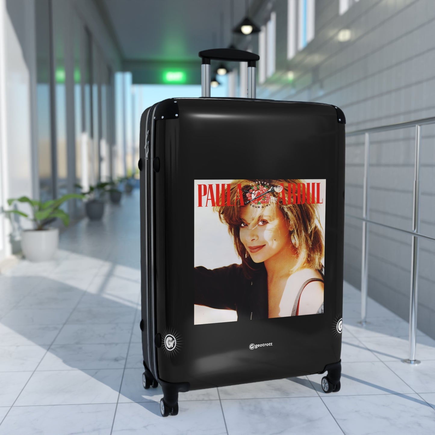 Paula Abdul Forever Your Girl Eighties Music Album Luggage Bag Rolling Suitcase Spinner