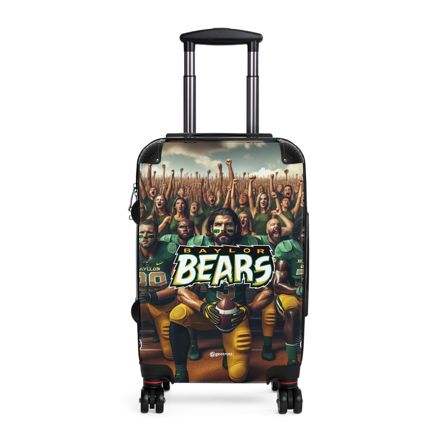 Baylor University Bears Football Team Luggage Bag Rolling Suitcase Spinner