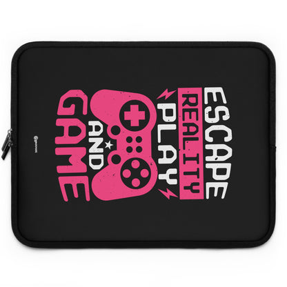 Escape Reality Play and Game Gamer Gaming Lightweight Smooth Neoprene Laptop Sleeve