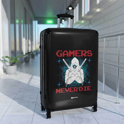 Gamers Never Die 3 Gamer Gaming Suitcase-Bags-Geotrott