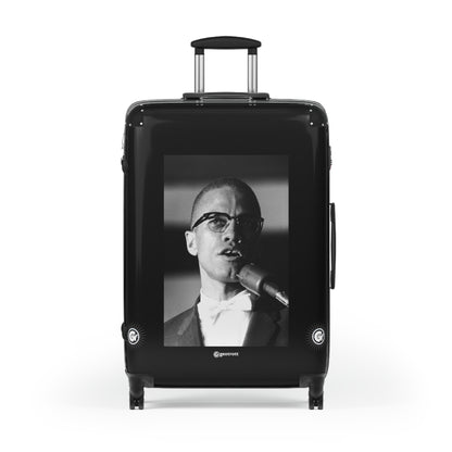 Malcolm X African American revolutionary 20TH CENTURY Photos Luggage Bag Rolling Suitcase Spinner