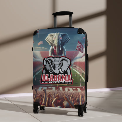 Alabama University Crimson Tide Football Team Luggage Bag Rolling Suitcase Spinner