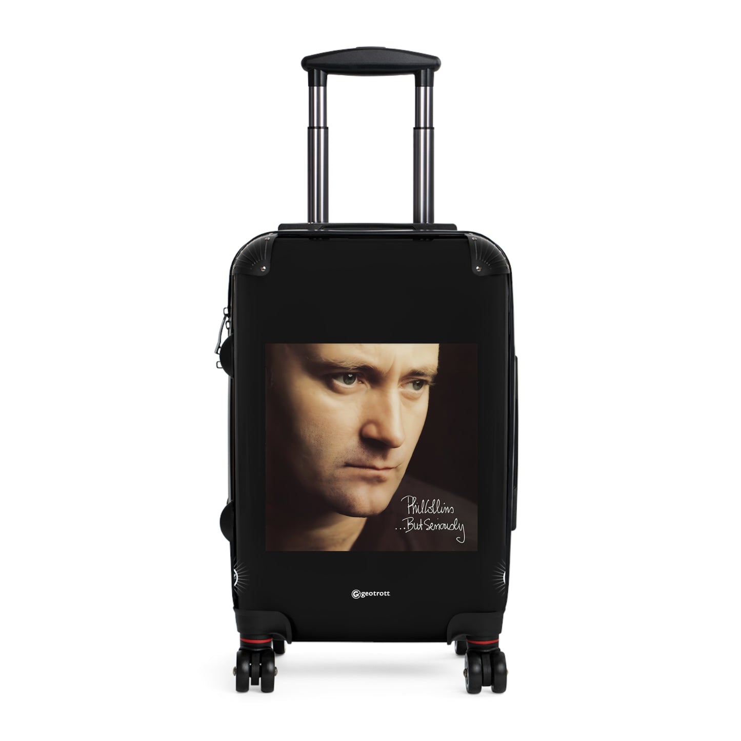 Phil Collins But Seriously Eighties Music Album Luggage Bag Rolling Suitcase Spinner