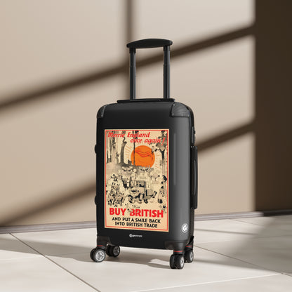 Merrie England once Again Buy British Vintage Posters Retro Ad Luggage Bag Rolling Suitcase Spinner