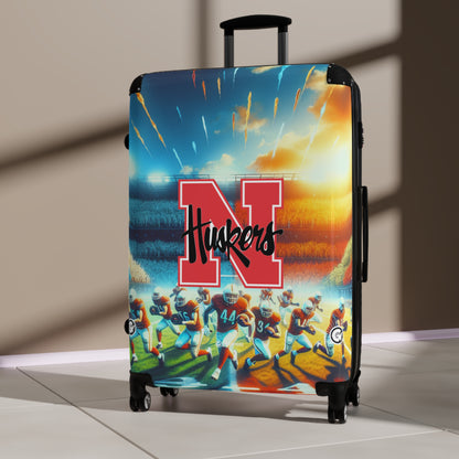 Football Team Luggage Bag Rolling Suitcase Spinner