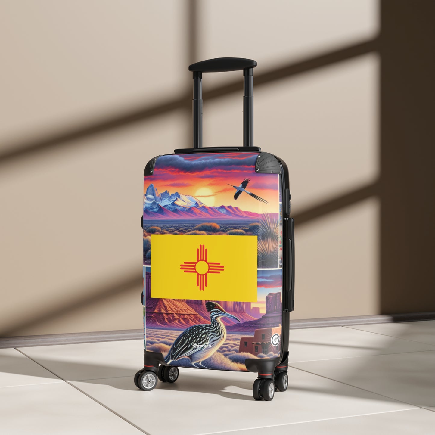 New Mexico USA STATE FLAGS Luggage Bag Rolling Suitcase Travel Accessories