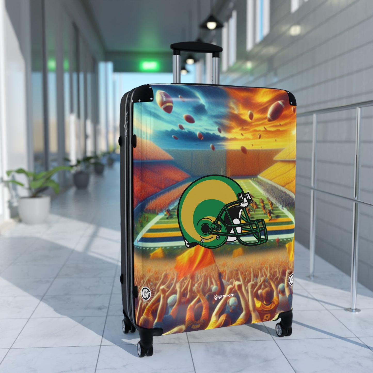 Colorado State Rams Football NCAA COLLEGE Team Luggage Bag Rolling Suitcase Spinner