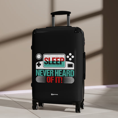 Sleep Never heard of it Gamer Gaming Suitcase-Bags-Geotrott