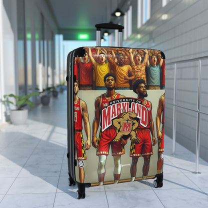 Maryland Terrapins men's Basketball Team Luggage Bag Rolling Suitcase Spinner