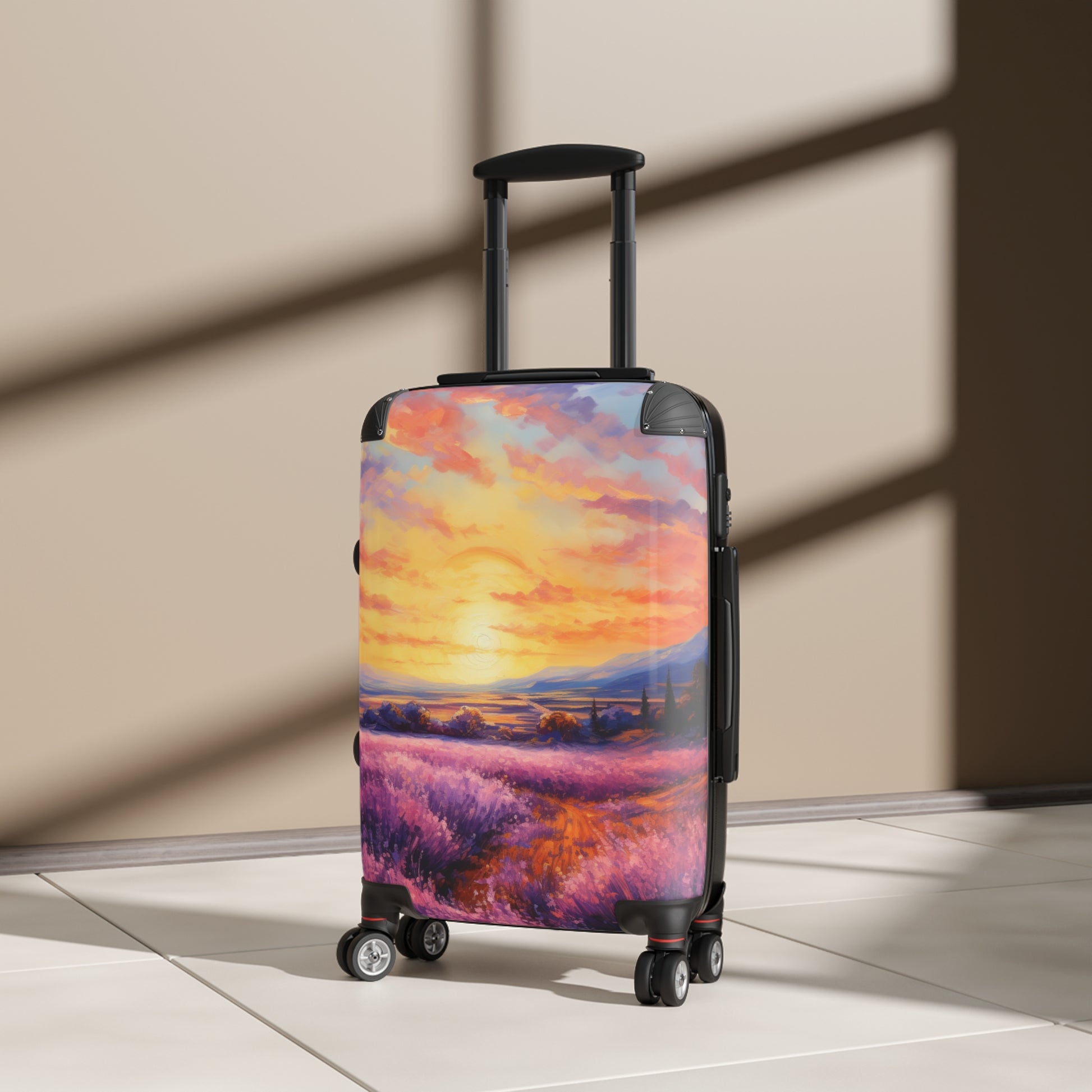 The Sunset Over A Lavender Field Serene Landscape Impre 0B27De7C-5073-41A9-8E2F-1901C10Bfeee 2