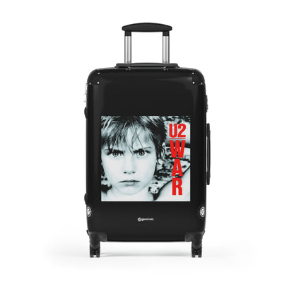 U2 War Eighties Music Album Luggage Bag Rolling Suitcase Spinner