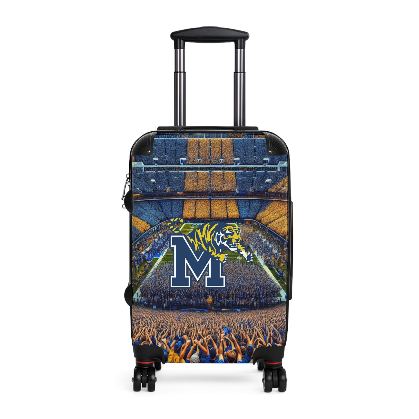 University Memphis Tigers College Football Luggage Bag Rolling Suitcase Spinner