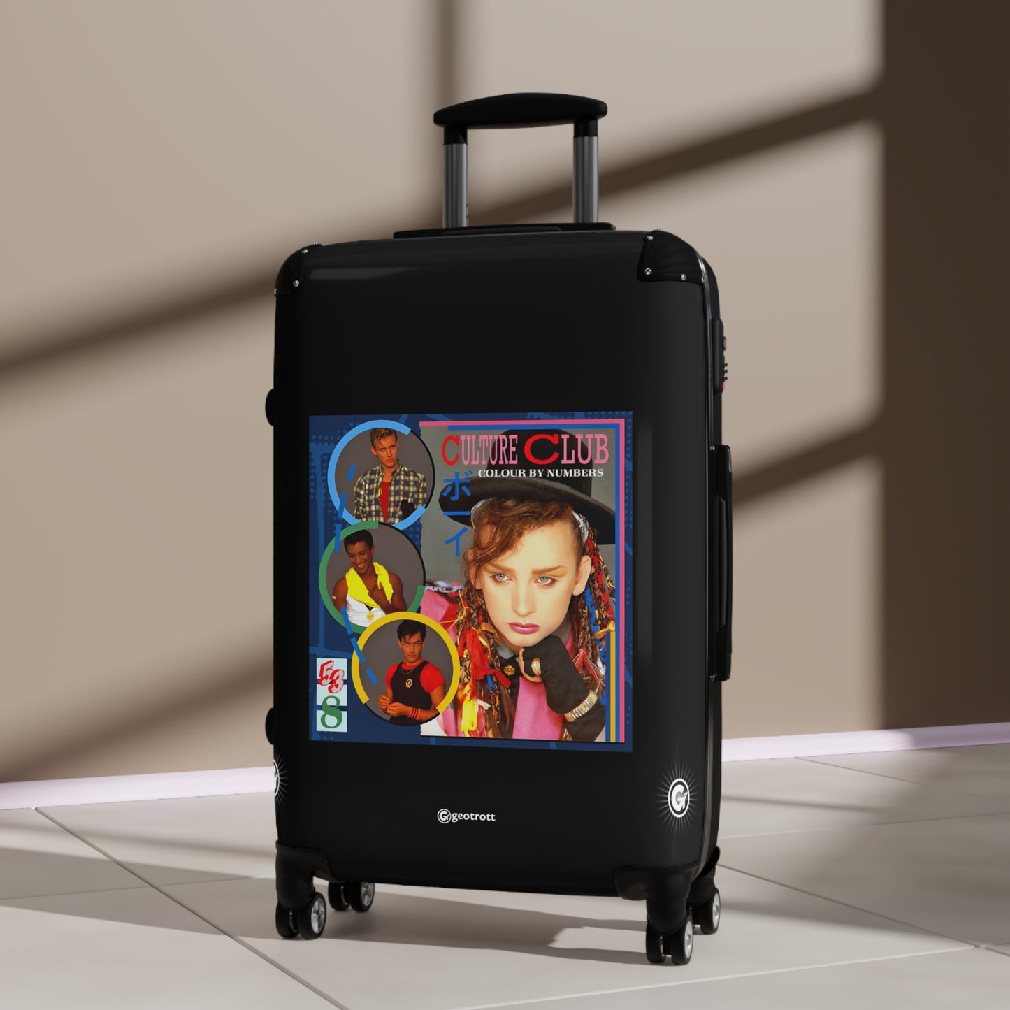 Culture Club Colour by Numbers Eighties Music Album Luggage Bag Rolling Suitcase Spinner