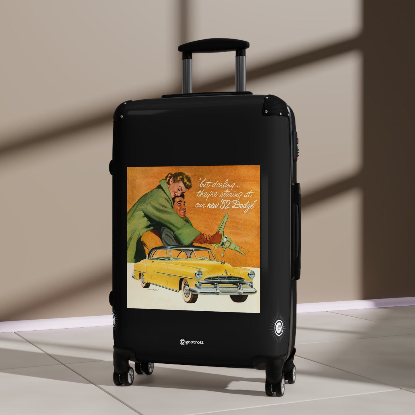 But Darling they are staring at our new Dodge Vintage Posters Retro Ad Luggage Bag Rolling Suitcase Spinner