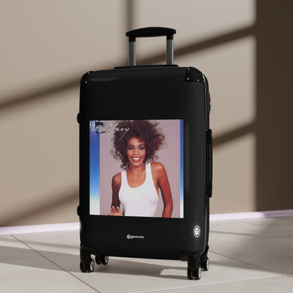 Whitney Houston Whitney Eighties Music Album Luggage Bag Rolling Suitcase Spinner