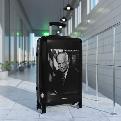 US President Dwight D. Eisenhower NARA 20TH CENTURY Photos Luggage Bag Rolling Suitcase Spinner