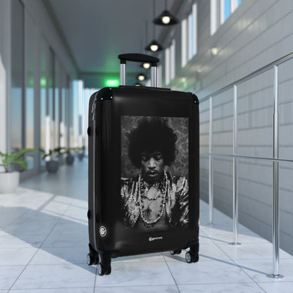 Jimi Hendrix Ax Photos Luggage Bag Rolling Suitcase Spinner