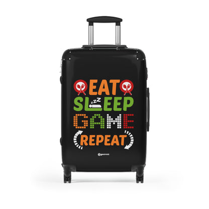 Eat Sleep Game Repeat Gamer Gaming Suitcase-Bags-Geotrott