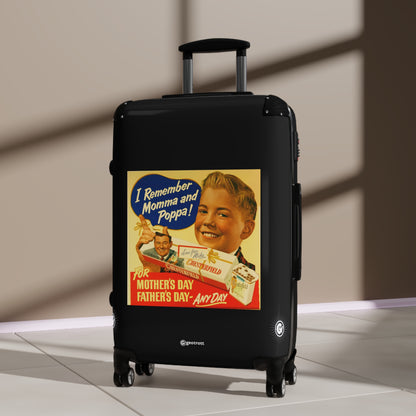 Chesterfield Cigarettes Mothers Fathers Day Vintage Posters Retro Ad Luggage Bag Rolling Suitcase Spinner