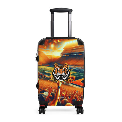 Idaho State College Bengals Football Luggage Bag Rolling Suitcase Spinner