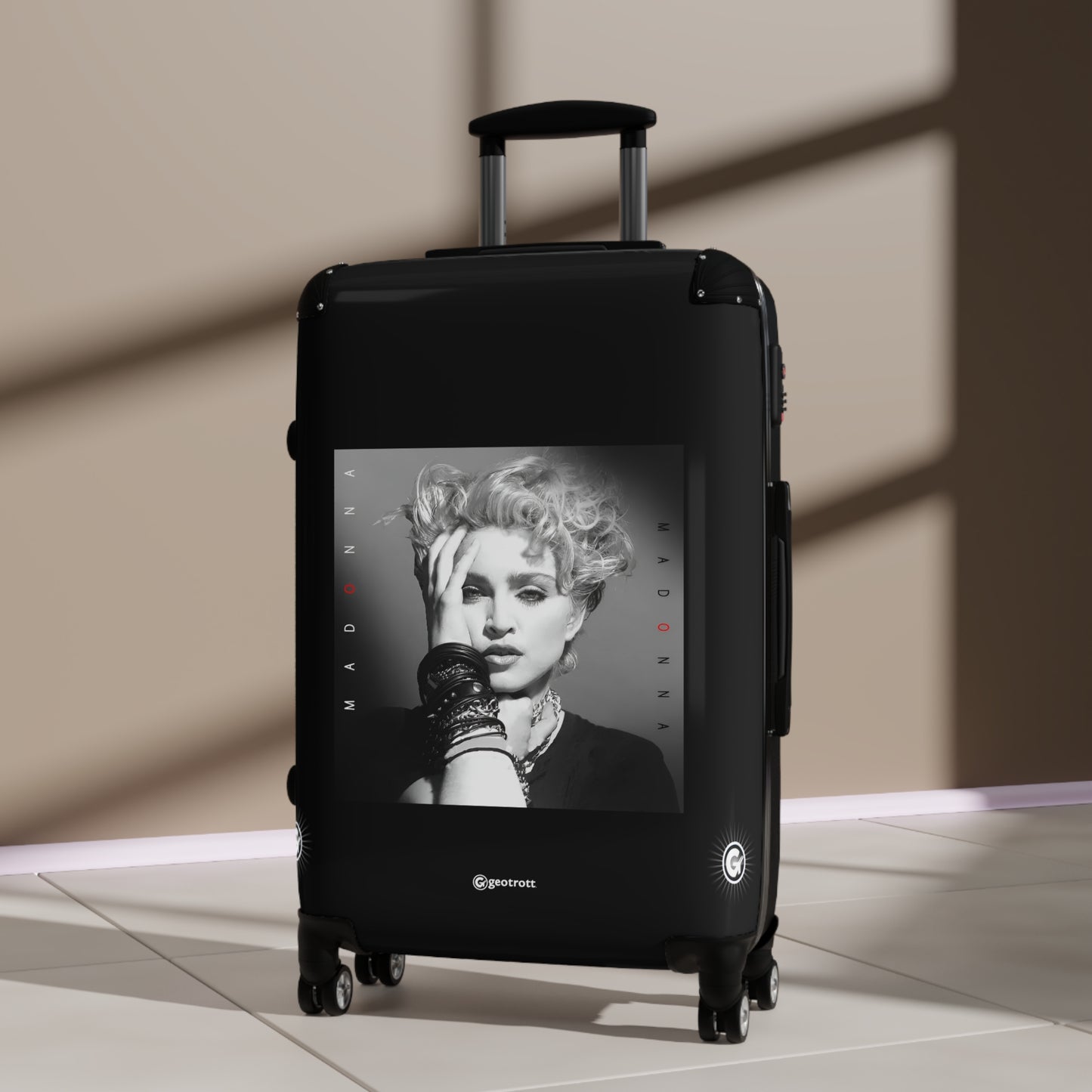 Madonna Madonna Eighties Music Album Luggage Bag Rolling Suitcase Spinner