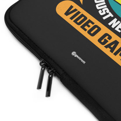 I don't need Therapy I just need my Video Games Gamer Gaming Lightweight Smooth Neoprene Laptop Sleeve