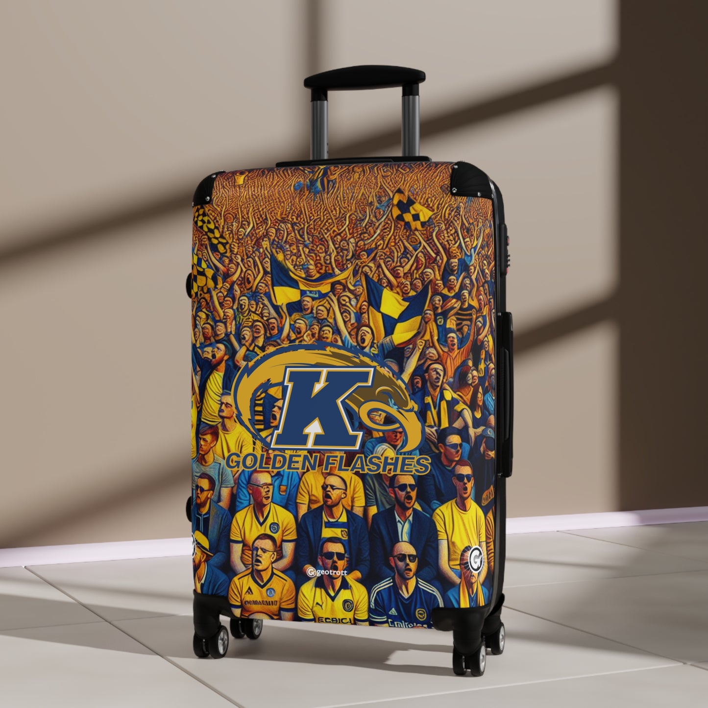 Kent State Golden Flashes COLLEGE Luggage Bag Rolling Suitcase Travel Accessories