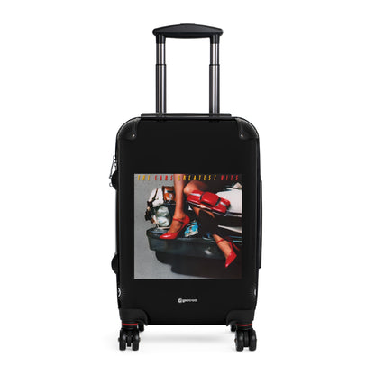 The Cars Music Greatest Hits Eighties Music Album Luggage Bag Rolling Suitcase Spinner