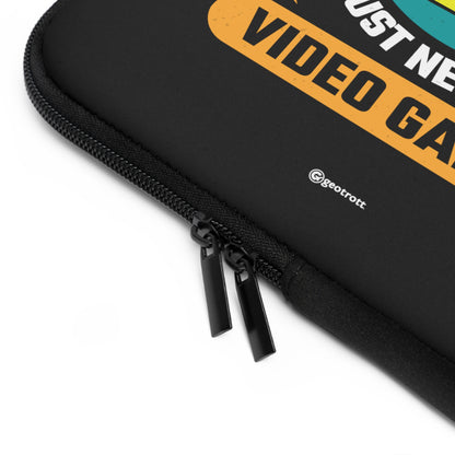 I don't need Therapy I just need my Video Games Gamer Gaming Lightweight Smooth Neoprene Laptop Sleeve