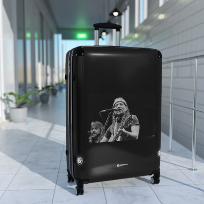 WillieNelson Playing Guitar and Singing Luggage Bag Rolling Suitcase Spinner