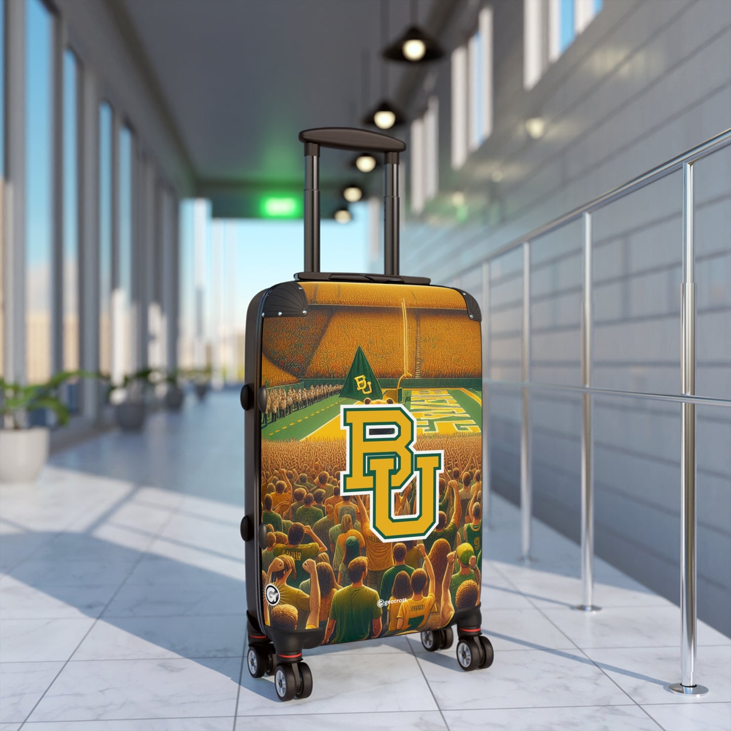 Baylor University Bears NCAA College Team Luggage Bag Rolling Suitcase Spinner