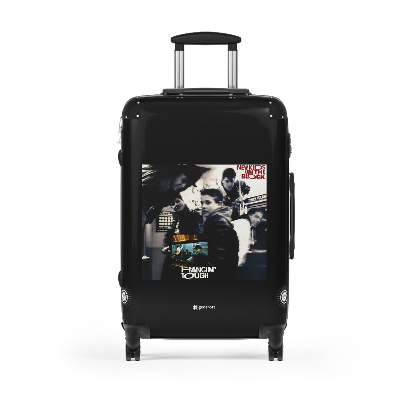 New Kids on the Block Hanging Tough Eighties Music Album Luggage Bag Rolling Suitcase Spinner