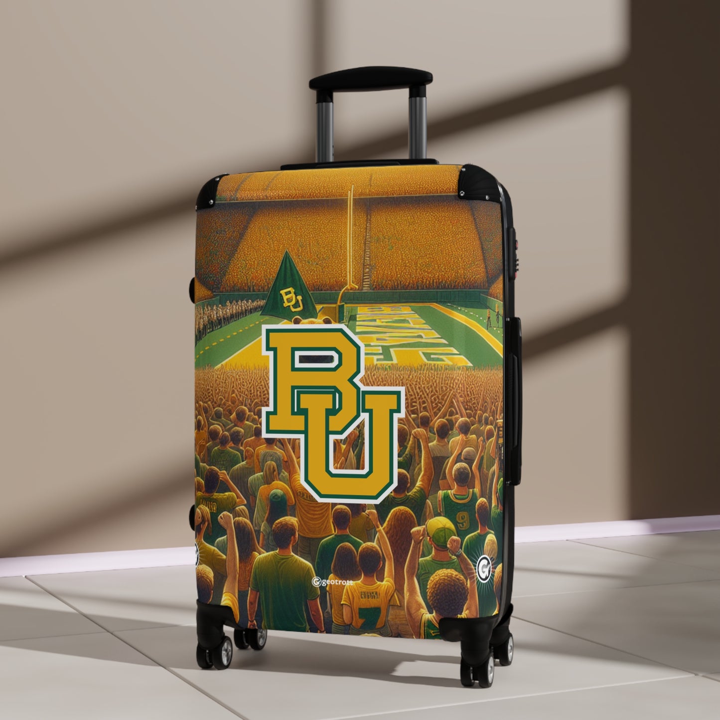 Baylor University Bears NCAA College Team Luggage Bag Rolling Suitcase Spinner