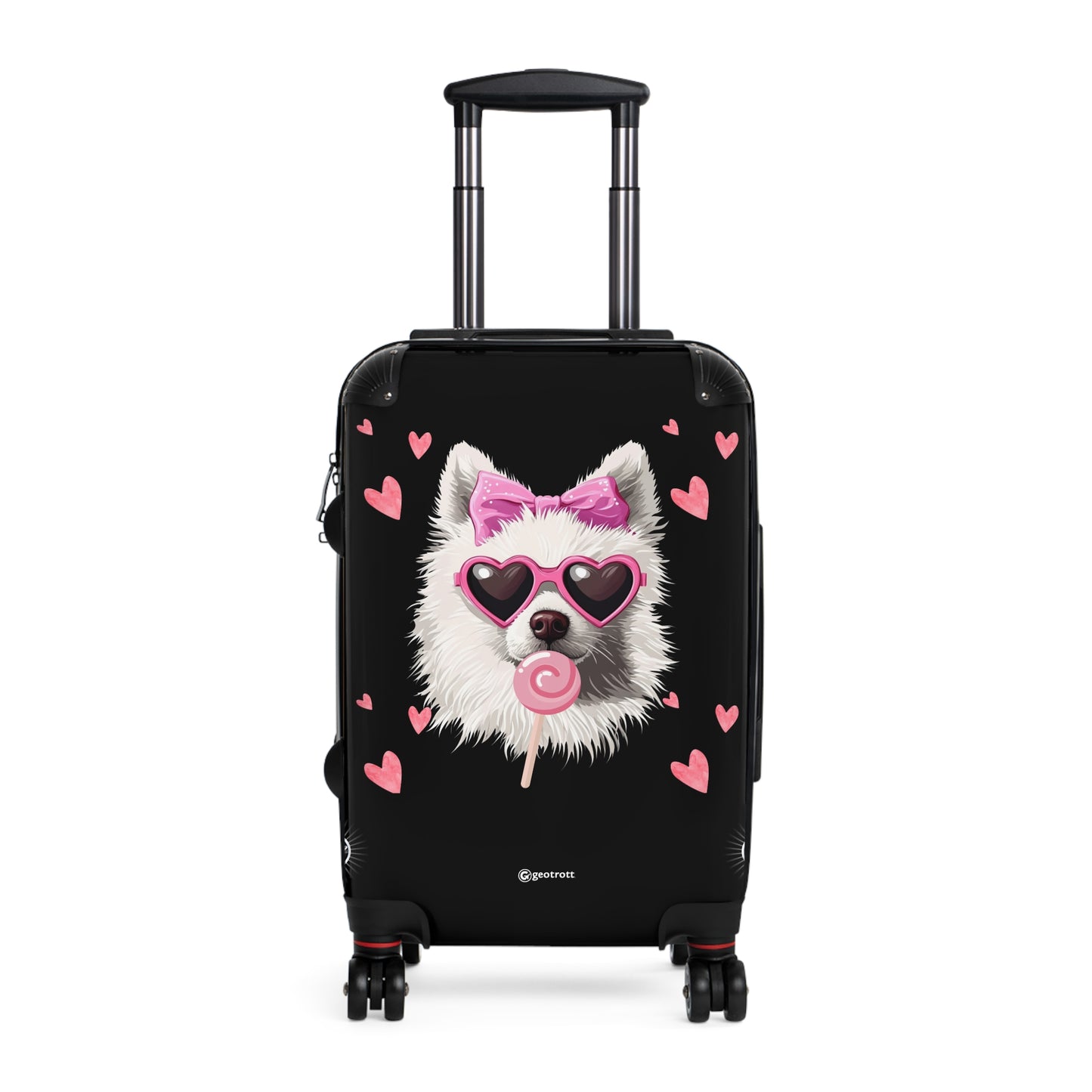 Midnight Glam Pooch Luggage Bag Rolling Suitcase Spinner