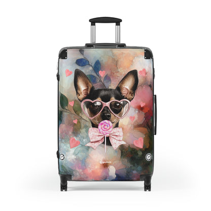 Lollipop Dreams Chihuahua Luggage Bag Rolling Suitcase Spinner