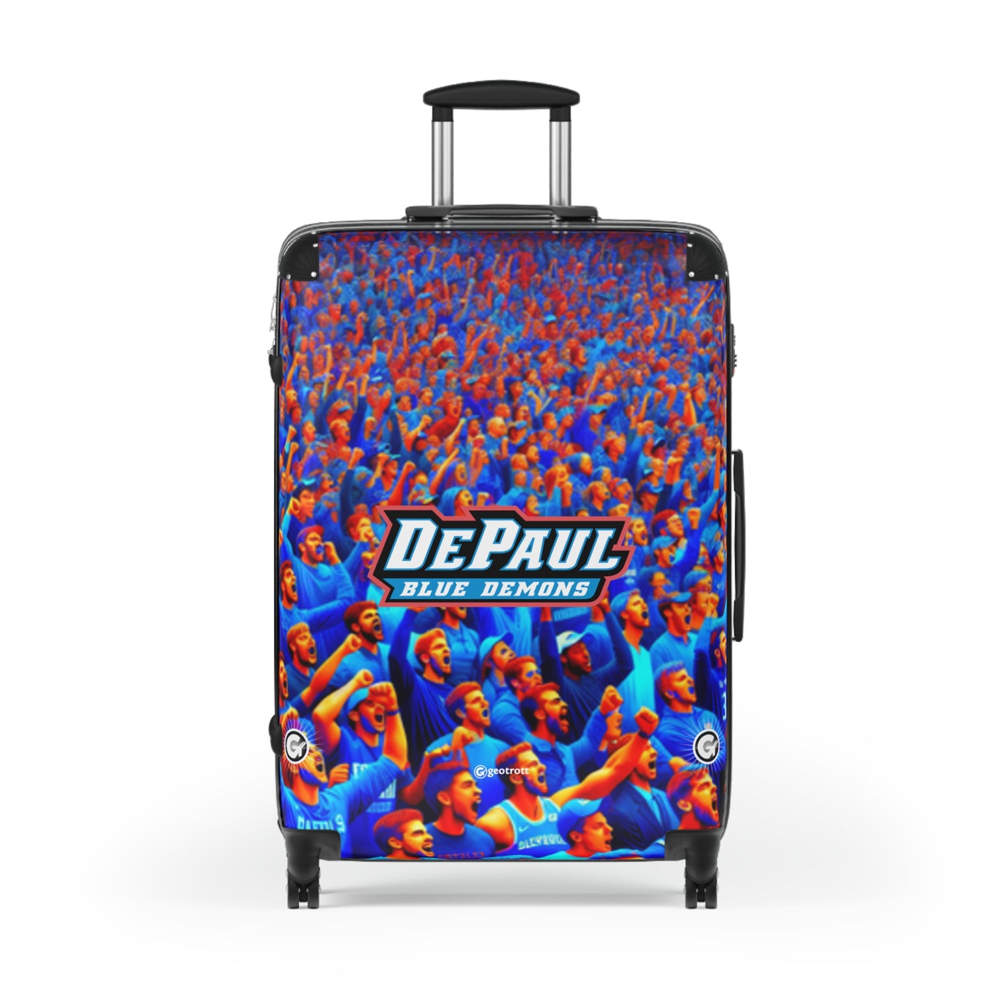 DePaul Blue Demons Mens Basketball COLLEGE Team Luggage Bag Rolling Suitcase Travel Accessories