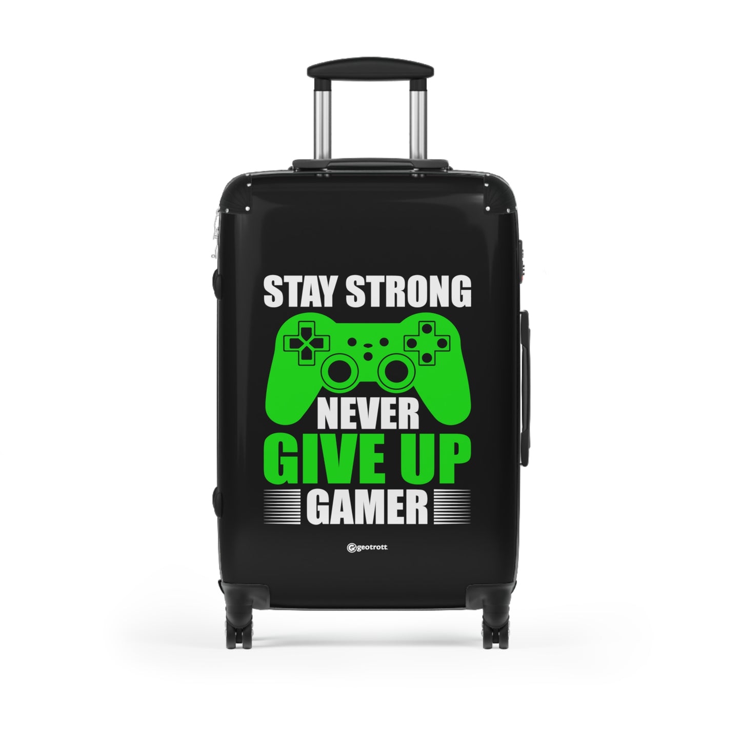 Stay Strong Never Give Up Gamer Gaming Suitcase-Bags-Geotrott