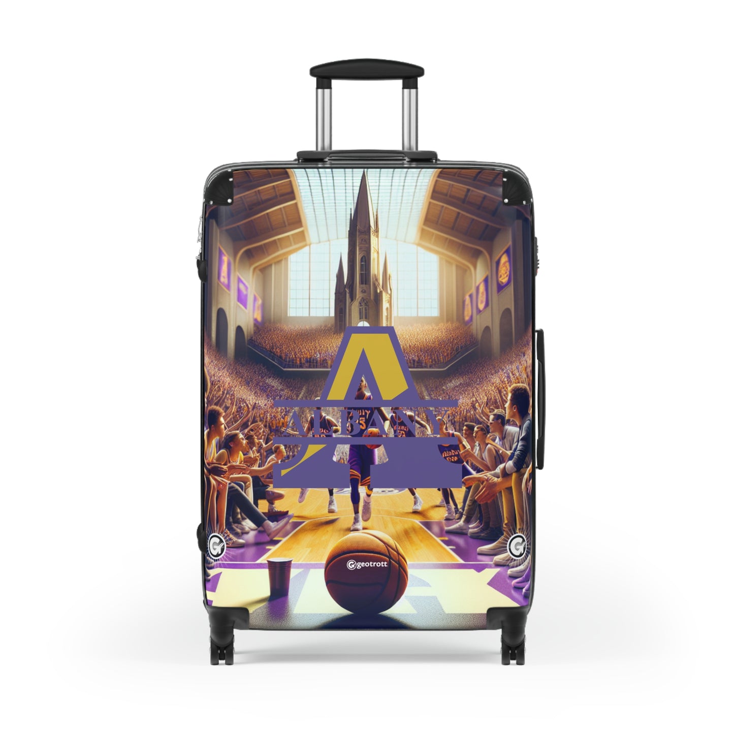 Albany Great Danes University College Teams Luggage Bag Rolling Suitcase Travel Accessories