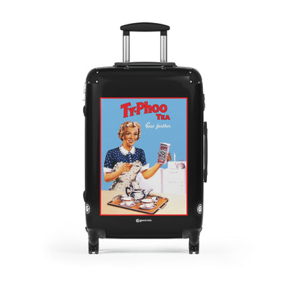 Ty-phoo Tea Advertising Vintage Posters Retro Ad Luggage Bag Rolling Suitcase Spinner