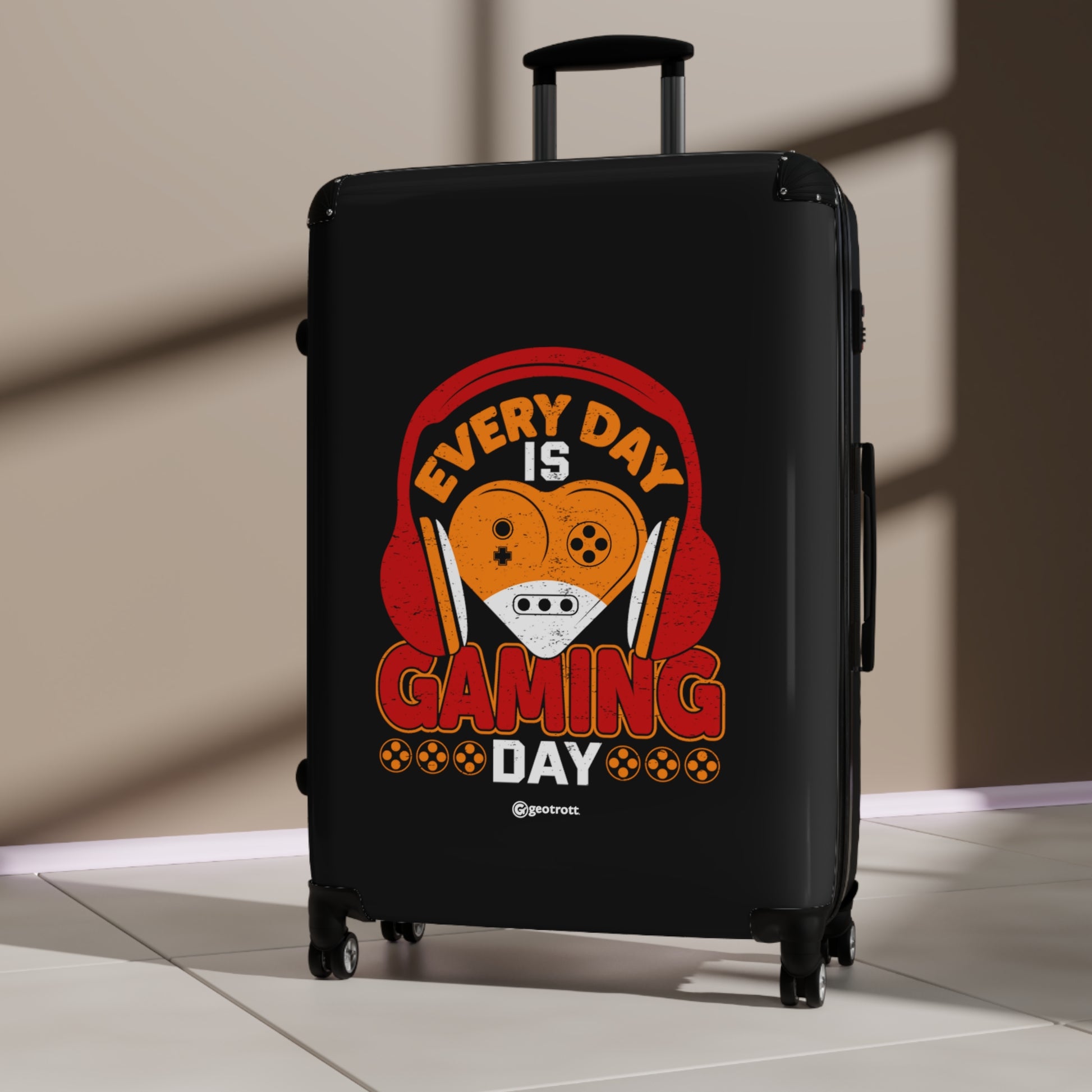 Every Day is a Gaming Day 2 Gamer Gaming Suitcase-Bags-Geotrott