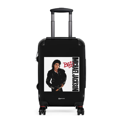 Michael Jackson Bad Eighties Music Album Luggage Bag Rolling Suitcase Spinner