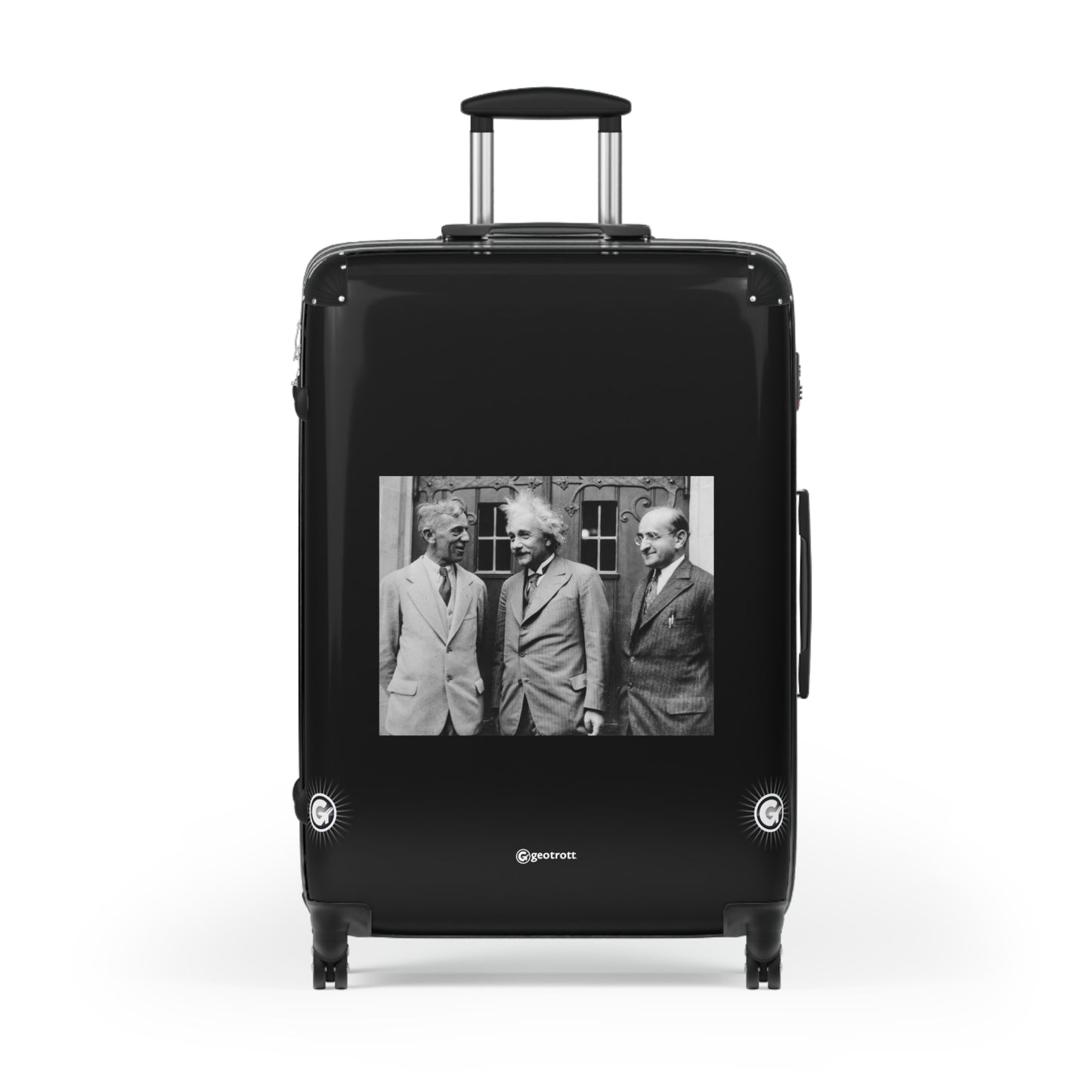 Einstein with colleagues Eisenhart and Mayer 20TH CENTURY Photos Luggage Bag Rolling Suitcase Spinner